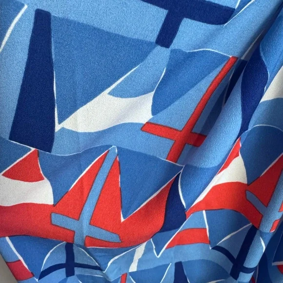 Vineyard Vines One Shoulder Maxi Americana Sailboat Dress NWT Size 2/ Small - Picture 8 of 8